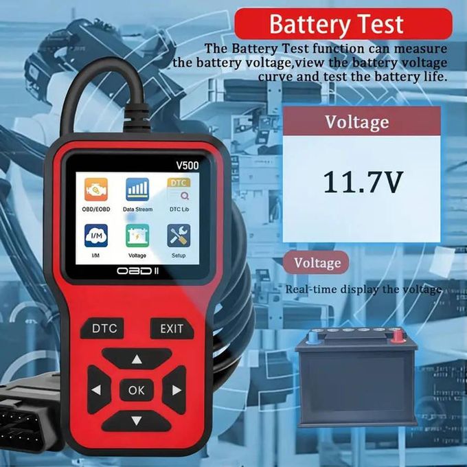 V500 Enhanced Universal OBD II Scanner Car Engine Fault Code Reader CAN Diagnostic Scan Tool, Read and Clear Error Codes for 1996 or Newer OBD2 Protocol Vehicle