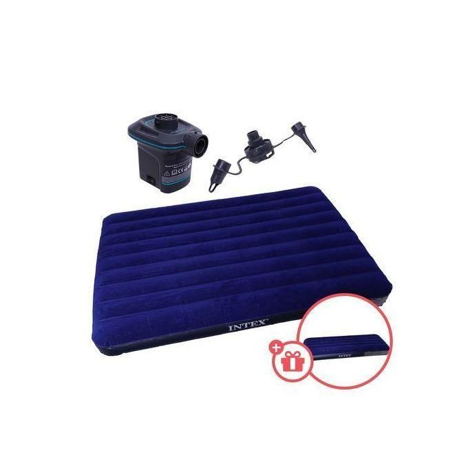 Portable Air Mattress bed with a pump for Tent Camping Mat Automatic Inflatable