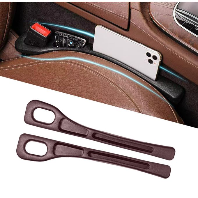 2pcs Car Seat Gap Filler Organizer Car Gap Filler Console Side Storage Box for Phones, Wallet, Coins & Keys Between Seat & Console, Universal Fit with Buckle Base Car Interior Organizer, accessories