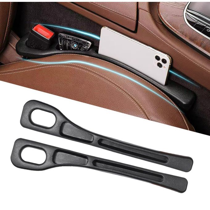 2pcs Car Seat Gap Filler Organizer Car Gap Filler Console Side Storage Box for Phones, Wallet, Coins & Keys Between Seat & Console, Universal Fit with Buckle Base Car Interior Organizer, accessories