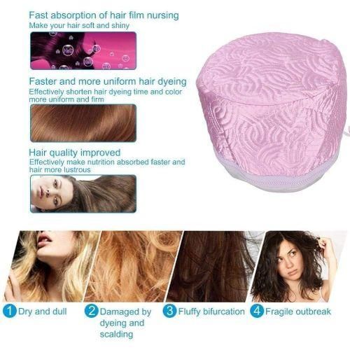 Hair Steamer Cap, Heat Cap, Thermal Steam Cap, Hair Steamer for Deep Conditioning, Hair Steamer for Natural Hair,Adjustable Temperature