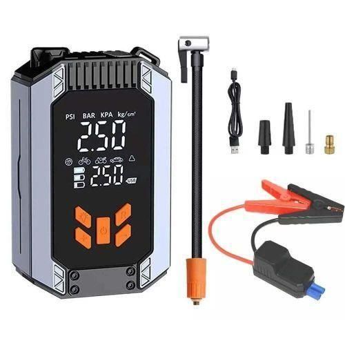 Digital upgraded jump Starter with Air Compressor, battery Jumper Starter Portable,Tire Inflator,Portable Car Jump Starter with Large LCD Display and Lights