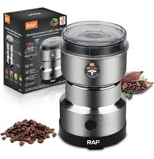 RAF Electric Coffee Grinder, Stainless Steel Dry Grinding Grinders, Multifunction Blender for Coffee, Beans, Grains, Seasonings, Spices, Seeds, Herbs, Dry Grinding-300W