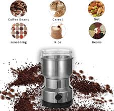 RAF Electric Coffee Grinder, Stainless Steel Dry Grinding Grinders, Multifunction Blender for Coffee, Beans, Grains, Seasonings, Spices, Seeds, Herbs, Dry Grinding-300W