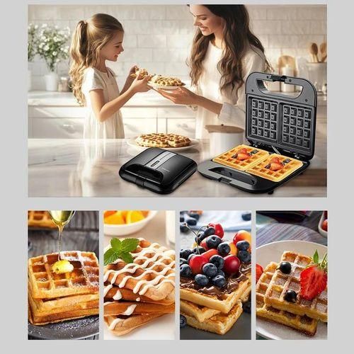 Sokany Waffle Maker, 750W Electric Non-Stick Waffle Iron Machine, Dual Belgian Waffle Machine, Automatic Temperature Control, Cool Touch Handle
