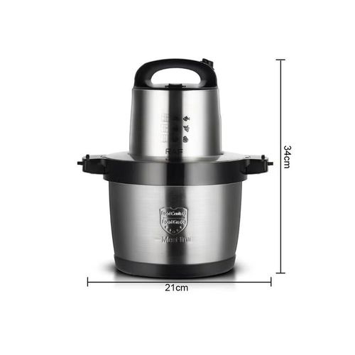 RAF 6.0L Food chopper Meat Grinder, Food Processor Stainless Steel Chopper for Meat, Vegetables, Fruits and Nuts, Bowl 4 Sharp Blades, 1600W Kitchen Grinder