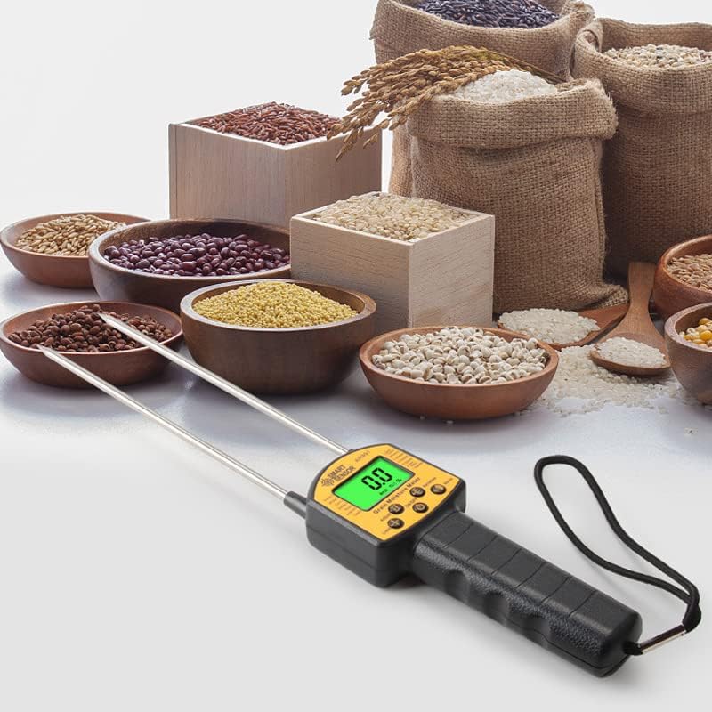 Smart Sensor/grain moisture meter AR991 Digital LCD Grain Humidity Meter with High Precision Probe, Ergonomic Design for Wheat Corn Rice Peanut Soy Bean, convenient Grain Moisture Tester