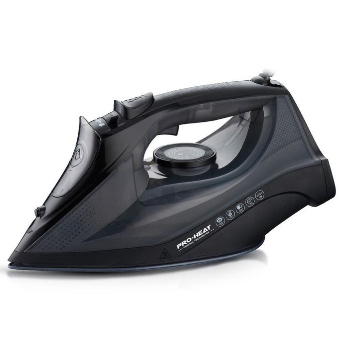 Hoffmans Heavy duty Steam Iron Powerful 3000W Performance,Ceramic soleplate,Anti-Calc System,Adjustable Steam Settings,Continous Powershot,Lightweight design for effortless wrinkle removal & Anti-Drip