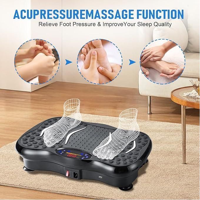 Vibration Plate Exercise Machine – Whole Body Fitness Platform for Weight Loss, Recovery & Circulation | Home Workout Trainer with LED Display & Remote upto 150kg
