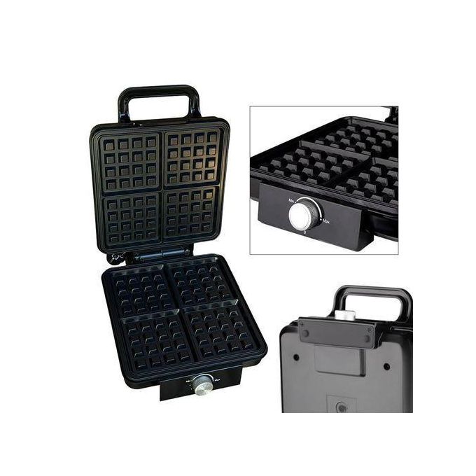 RAF Big size 4-Slice Belgian Waffle Maker nonstick 5 Browning Levels, 1500W, Large Waffle Maker Family Size, Great for Family Breakfasts