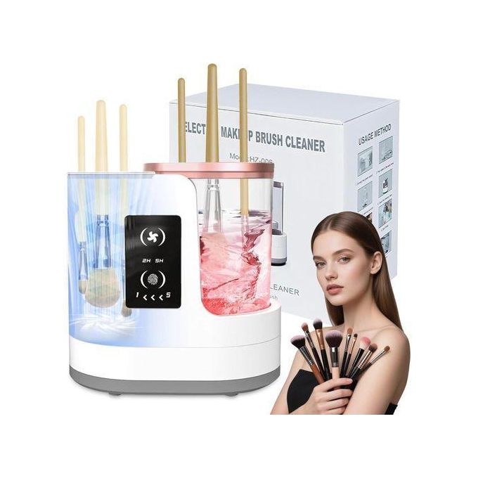 Electric Makeup Brush Cleaner Machine, 3 IN 1 Automatic Make up Brush Cleaning with Makeup Brush Dryer,Portable USB Deep Quick Washer Tools for All Size Makeup Brush Set,Blush Brush,Sponges