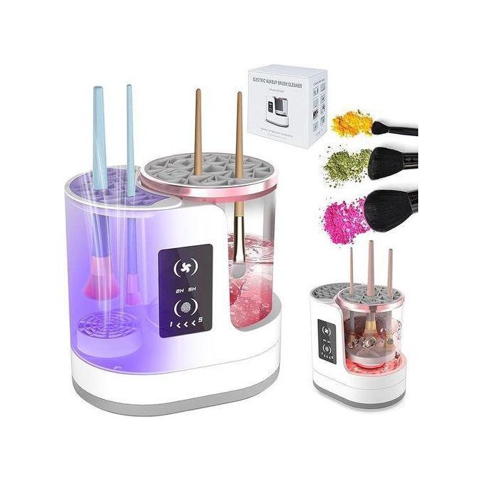 Electric Makeup Brush Cleaner Machine, 3 IN 1 Automatic Make up Brush Cleaning with Makeup Brush Dryer,Portable USB Deep Quick Washer Tools for All Size Makeup Brush Set,Blush Brush,Sponges
