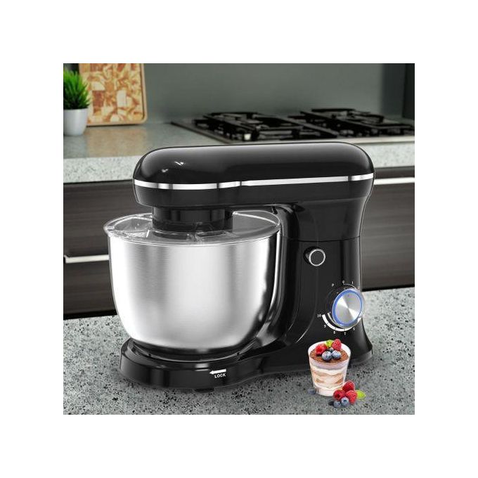 REKI 3-In-1 Stand mixer, 1200W 6L Stand Mixer, Tilt-Head Electric Stand Mixer, Kitchen Mixer with Bowl, Dough Hook, Whisk and Beater, Food Mixer for Baking, Cake and Most Home Cooks,