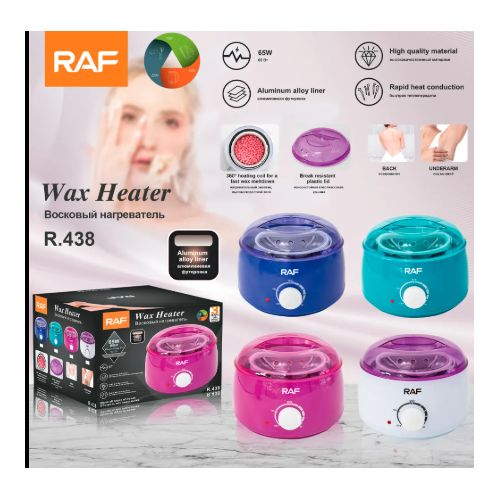 RAF Professional Wax Warmer, Single Pot Electric Wax Melt Heater, Beauty Machine for Body Hair Removal, Wax Heater for Home and Spa Use-65W