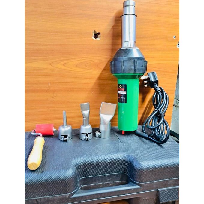 1600W Professional Industrial Hot Air Gun for Roof Waterproofing and PVC/TPO Welding - Ideal for Welding PVC/PP/PE Advertising Banner and Tent Fabric Joints-Hot Air Overlapping Welding Sets