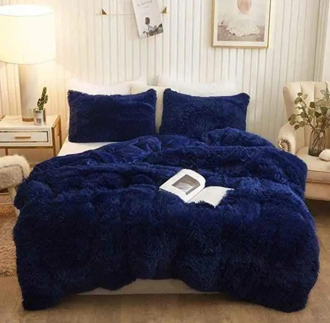 6 Pack Velvet Fluffy Full Duvet Set  6*7