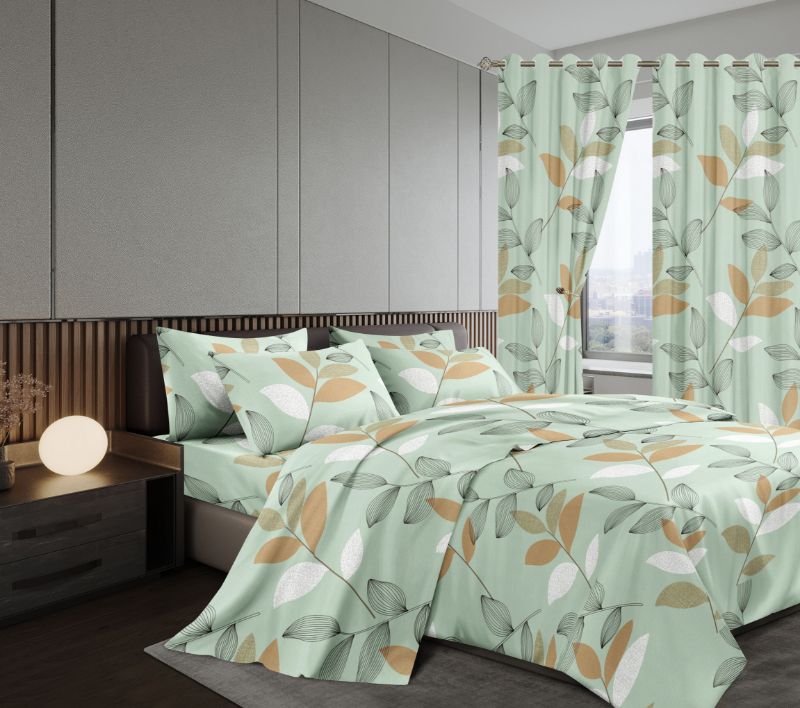 7 PCS 6*6 CURTAIN DUVET SET