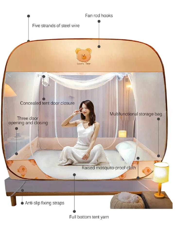 Foldable Automatic Installation Yurt Mosquito Net