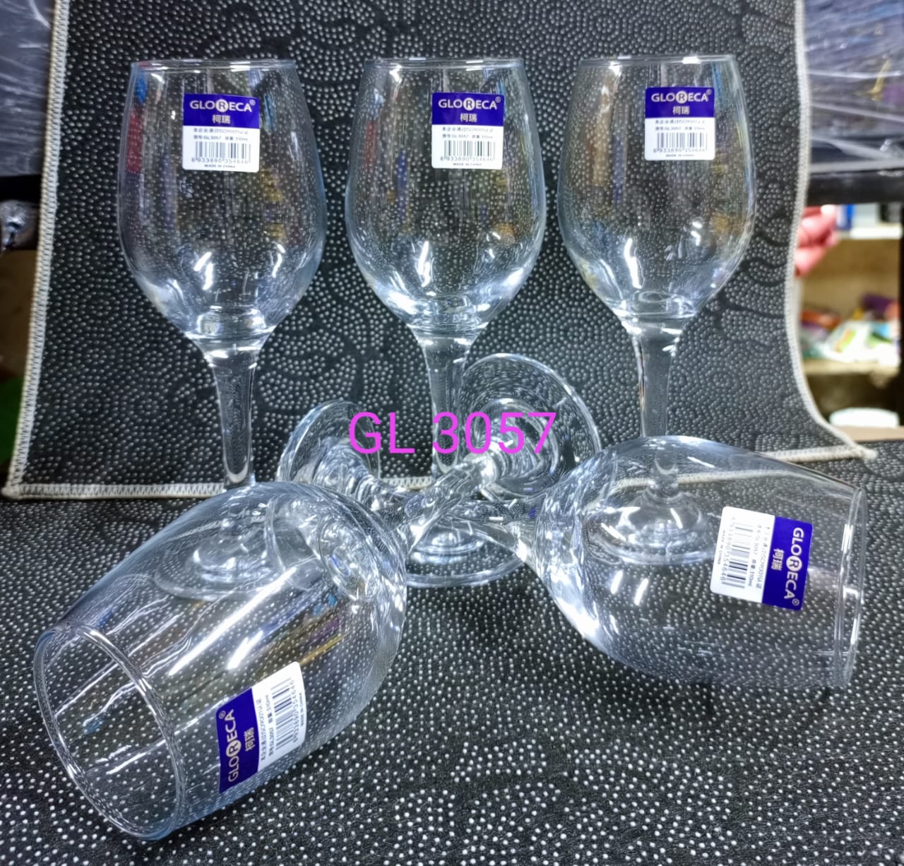 GLORECA WINE GLASSES - 12 PCS