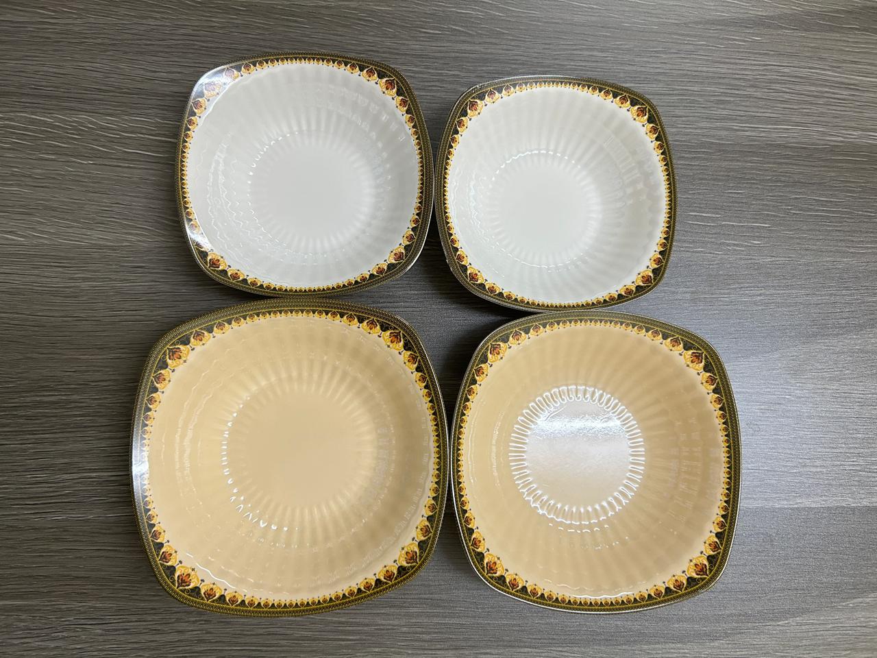 12 PCS NEW MELAMINE CORNER PLATES