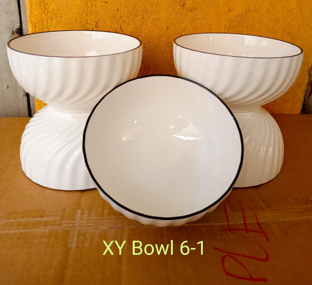 6 Pieces Ceramic Curry Bowl Set