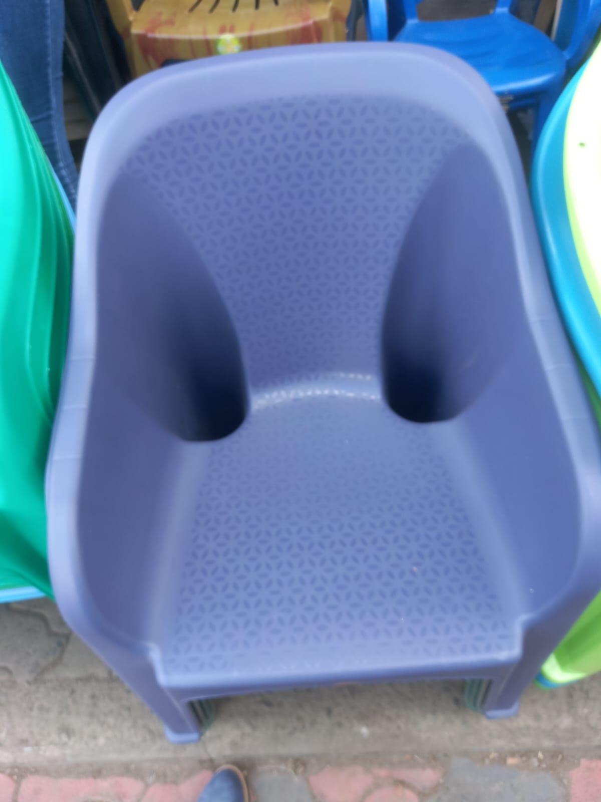 Heavy-Duty Skyplast Plastic Chairs - A Set Of 3 Pcs
