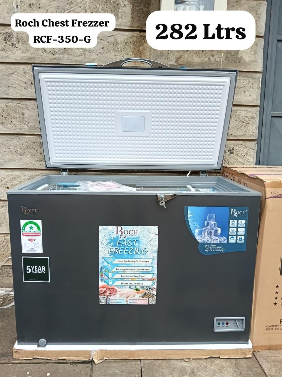 ROCH 282 LITRES LARGE CAPACITY CHEST FREEZER - Large Capacity, Energy-Efficient Deep Freezer for Home and Business Use