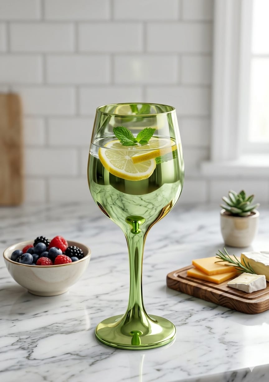 6 Pcs Shiny Small Wine Glass – Elegant Clear Drinking Glass, Compact size perfect for wine, juice, or beverages, Durable glass material for long-lasting use, Comfortable grip and stable base.