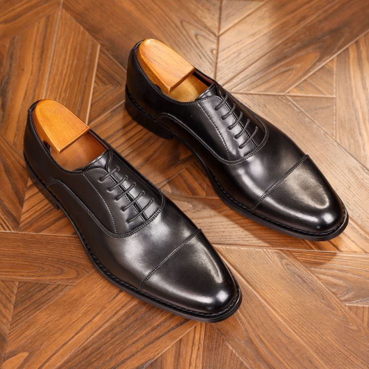 TRENDING OFFICIAL LEATHER SHOES FOR CLASMen’s genuine leather shoes Classic business casual shoes breathable shoes official shoes Boys dress shoes British style shoes oxfords Party shoes Wedding shoes
