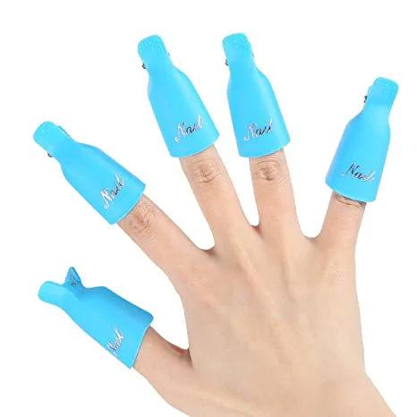Quality Gel Polish Remover Soak off caps UV gel Nail Art Remover pegs view 5