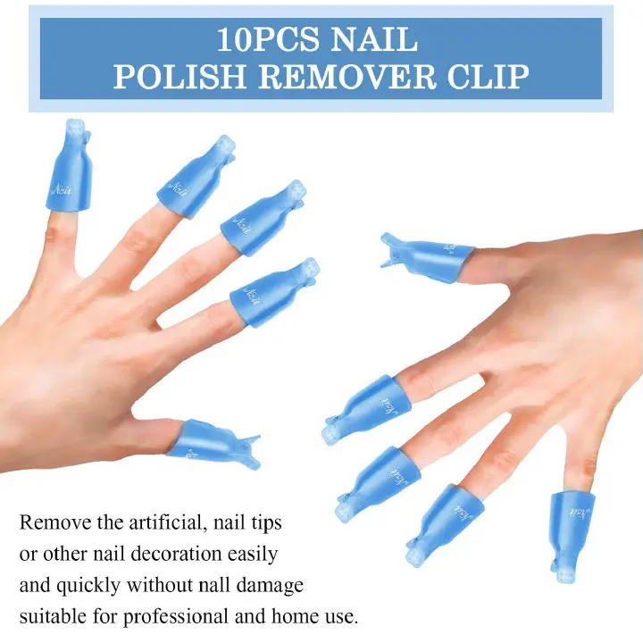 Quality Gel Polish Remover Soak off caps UV gel Nail Art Remover pegs view 4