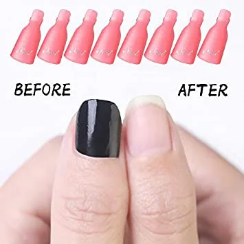 Quality Gel Polish Remover Soak off caps UV gel Nail Art Remover pegs view 2