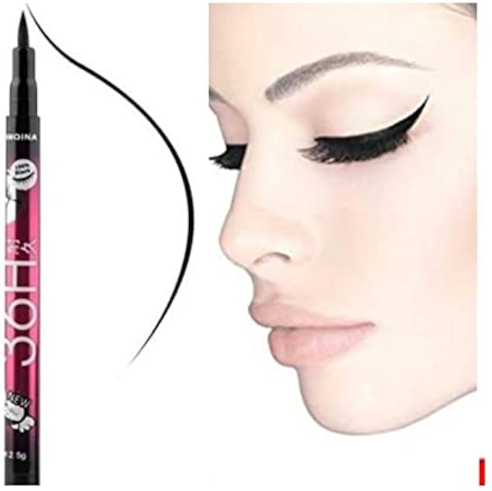 1 Pc FAVOR BEAUTY 36H Extra Black Waterproof Long-last Waterproof Liquid Eyeliner