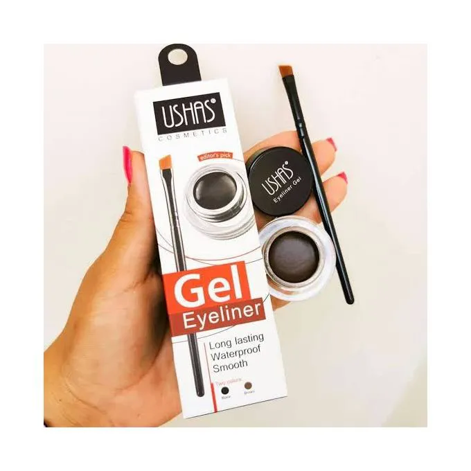 Ushas Eyebrow Gel Eyebrow Eyeliner 2in1 Black Brown