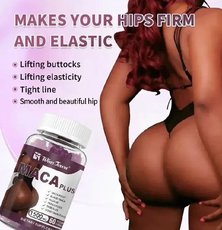 Maca Plus Gummy Big Butt Gummies 100% Pure Natural 60 Gummies Gummies For Hip Butt Enhancing Large Maca Plus Gummy Big Butt Gummies 100% Pure Natural Gummies For Hip Butt Enhancing Large Butt Hips