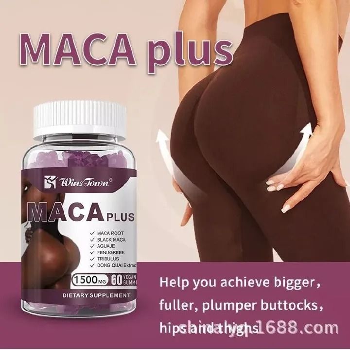 Maca Plus Gummy Big Butt Gummies 100% Pure Natural 60 Gummies Gummies For Hip Butt Enhancing Large Maca Plus Gummy Big Butt Gummies 100% Pure Natural Gummies For Hip Butt Enhancing Large Butt Hips