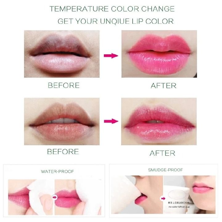 Aloe Vera Lip Balm Color Changing Lasting Fade Lighten Fine Lines Nourishing Moisturizing Anti-drying Care Lipstick Sexy Makeup view 5