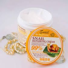 Original Fruit Of Wokali Snail Repairing Cream Anti-Aging Sunburn Scars Spots as shown in the photo Yellow, 115g