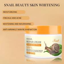 Original Fruit Of Wokali Snail Repairing Cream Anti-Aging Sunburn Scars Spots as shown in the photo Yellow, 115g