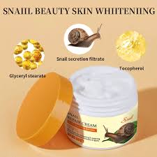 Original Fruit Of Wokali Snail Repairing Cream Anti-Aging Sunburn Scars Spots as shown in the photo Yellow, 115g