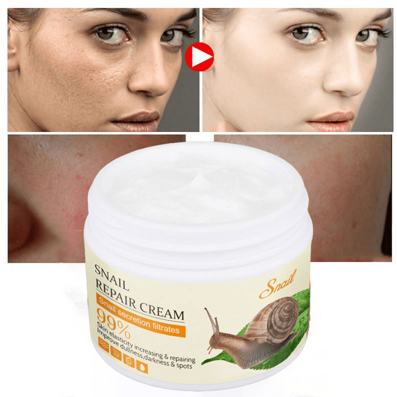 Original Fruit Of Wokali Snail Repairing Cream Anti-Aging Sunburn Scars Spots as shown in the photo Yellow, 115g