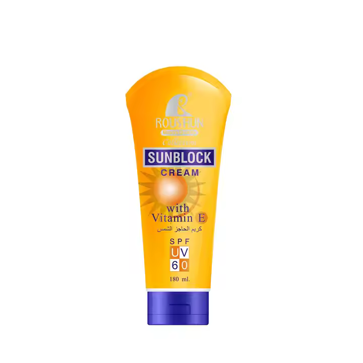 ROUSHUN sunblock cream with vitamin e SPF 60 Sunscreen cream Roushun sunburn sun cream protection SPF60 With Vitamin E sunscreen sun protection cream 180ml sun block cream private label