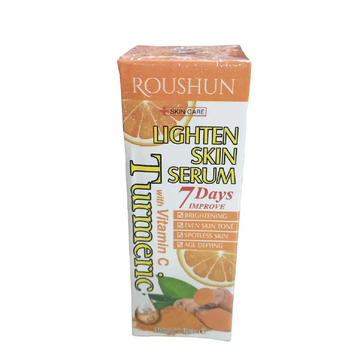 Roushun Turmeric lighten Serum with Vitamin C For Even Skin tone , Brightens, spotless &Age Defying 30ml