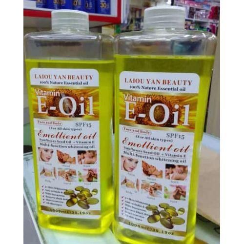 Laiou Yan Beauty Beauty Vitamin E Oil Multifunction Whitening Oil With Sunflower Seed & Vitamin E-1000ml
