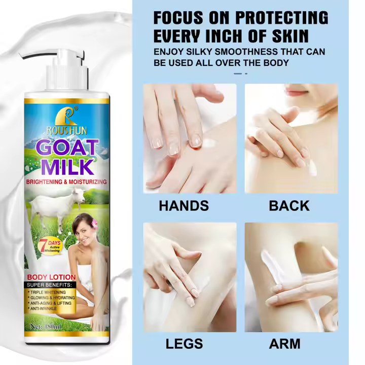 Roushun GOAT MILK Brightening & Moisturizing Body Lotion