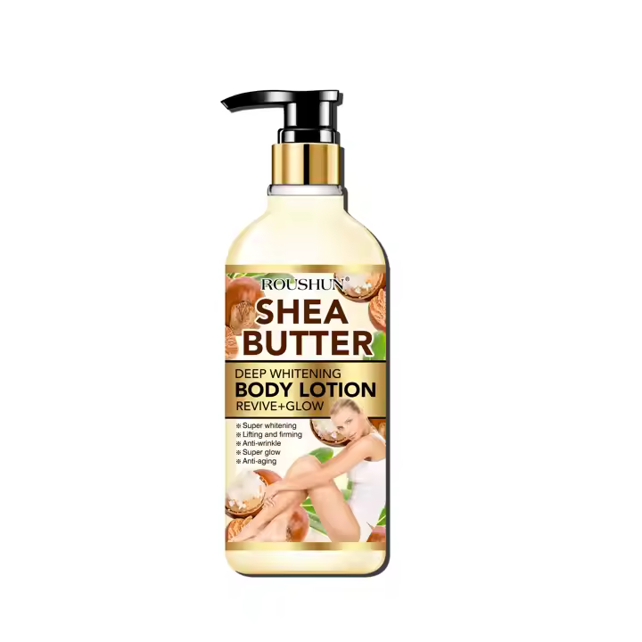 Roushun Shea Butter Body Lotion Revives, Glows, Lifts, Firms, Anti-Aging, Anti-Wrinkle, Moisturizing, Softens & Smooths Revives & Glows Anti-Aging & Anti-Wrinkle 500ml