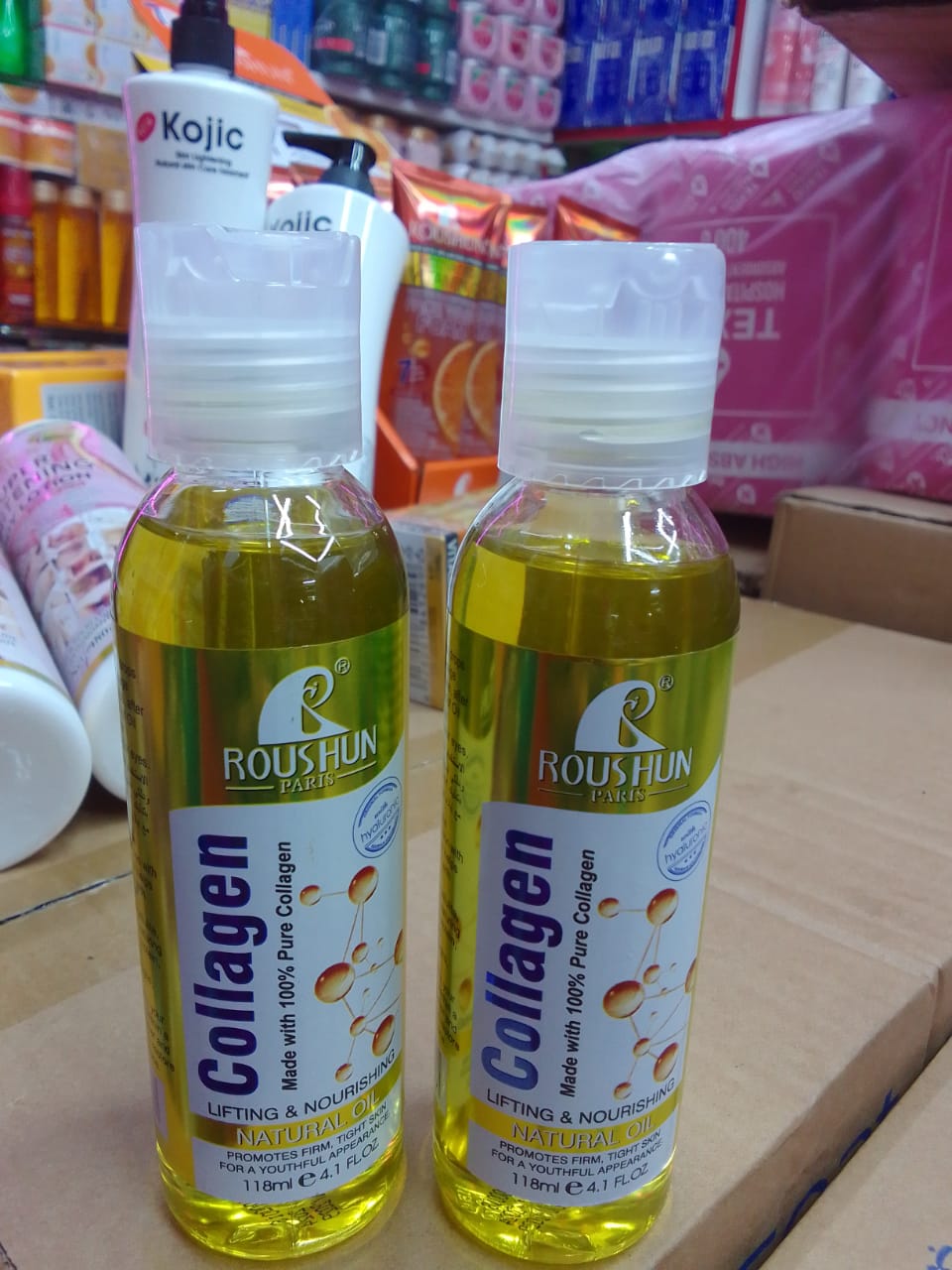 Roushun Collagen Lifting & Nourishing Natural Oil promote firm tight skin-118ml