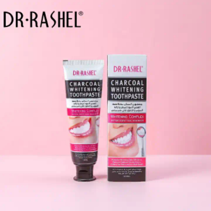 Dr. Rashel Charcoal Whitening Toothpaste Remove Stains Fresh Breath Smoke Coffee Tea Stains Teeth Brightening Complexion