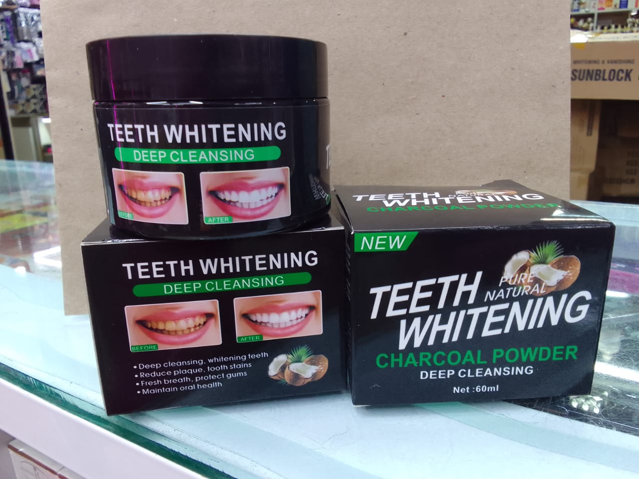 Pure Natural Teeth Whitening Deep Cleansing Charcoal Powder