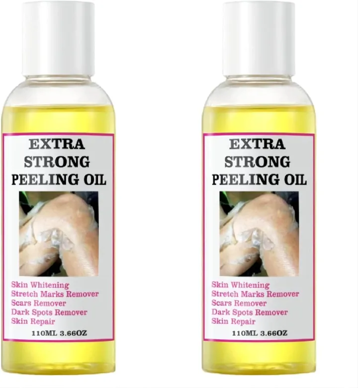 Dr Meinaier Peeling Oil for Dark Skin, Strong Peeling Oil Extra Strength, Exfoliating Peeling Solution for Body All Skin Type Dead Skin Remover (110ML/3.88 OZ)